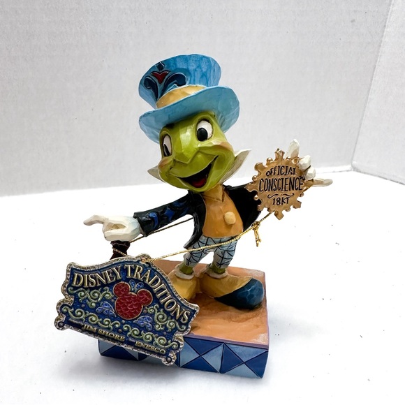 NIB Disney Traditions Jim Shore Jiminy Cricket Figurine Official Conscience 1897 - Picture 6 of 14